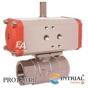 [KA23-ED43+ED620432] Valvula bola, Actuador Neumatico, G 1/2", 6-8 bar