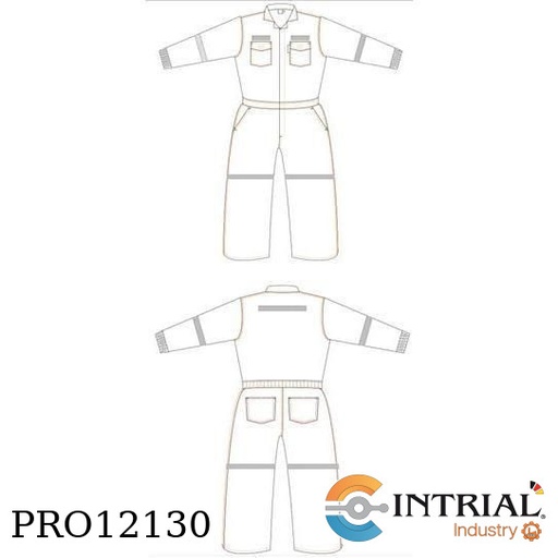 [OVE-NOR-TM-CL1-CAT2/10.1-N7-S] Overol Antiflama Talla “M” , clase 1 , categoria 2 , ATPV 10.1 cal/cm2