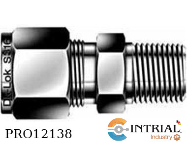 [DMC-4-6N-S] Conector Recto Macho 1/4ODx1/4MNPT