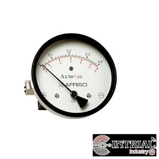 [MAG80Dif-D312(88005312)+38305] MAGNETIC PISTON PRESSURE GAUGE FOR DIFFERENTIAL, 0/1 bar, ±3 %,  2 x G¼
