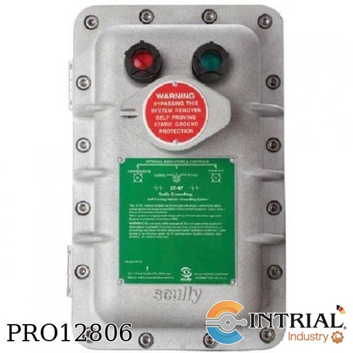 [ST-47-115ELK-Y+JunctionBox] Monitor de control con lámparas e interruptor de derivación protegido con llave (funcionamiento a 11