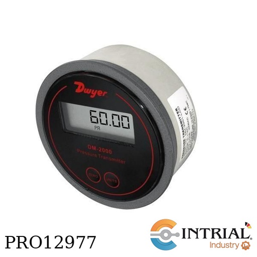 [DM-2002-LCD] DIFFERENTIAL PRESSURE TRANSMITTERS, 0 to .250 W.C., 20 to 120°F, 4 to 20 mA.