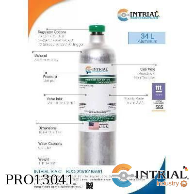 [GP-34L-132] Gas Calibración 34L 100%CH4 Balance Airel