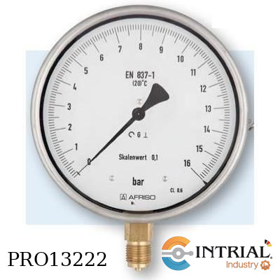 [RF160F,D401(0a16Bar)(Cl0.6)] Manometro Patron tipo Bourdon  RF160F D401