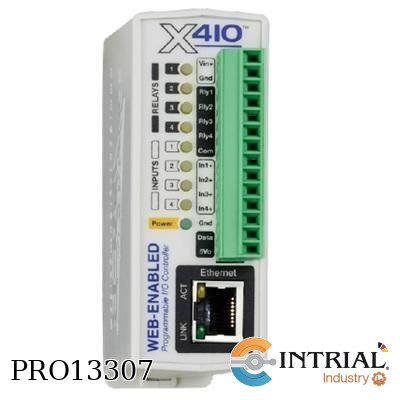[X-410-I] CONTROLADOR PROGRAMABLE, HABILITADO WEB (9-28 VDC)