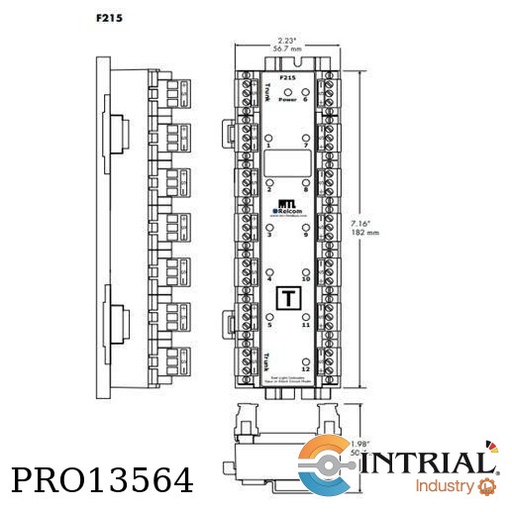 [F215] FIELDBUS MEGABLOCK WIRING COMPONENTS