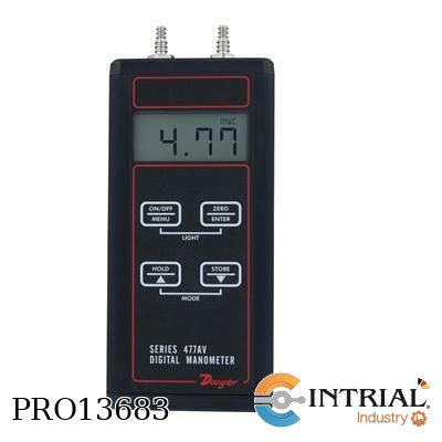 [477AV-000-NIST] ​HANDHELD DIGITAL MANOMETER, 0 to 1.000 in w.c., ±0.5% FS,, 0 to 140°F