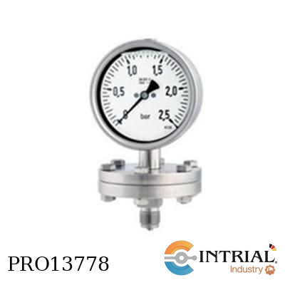 [RF160ChD402(85265402)+MD30(31417W)PFA] MANÓMETRO TIPO BOURDON CON GLICERINA, Rangos: 0 a 10 bar, Doble escala: PSI/BAR,Diámetro de Carcasa: