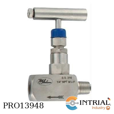 [HNV-SSS24B] NEEDLE VALVE 1-VALVE BLOCK MANIFOLD, 316 SS,  6000 psi , 1/2"NPT