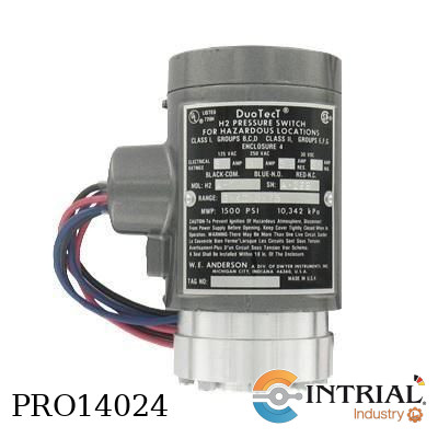[H2S-3] PRESSURE SWITCH, 100 – 1000 psi (6.89 – 68.9 bar),  275°F (135°C)