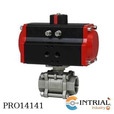[WE02-JDA05] 3-PIECE NPT STAINLESS STEEL BALL VALVES, -40 to 176°F , 2.7 to 7.9 bar, 304 SS;