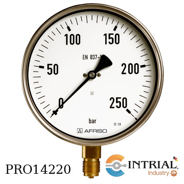 [RF100I(0a250bar)] Manometro, 4", 250 Bar, 1/2" NPT